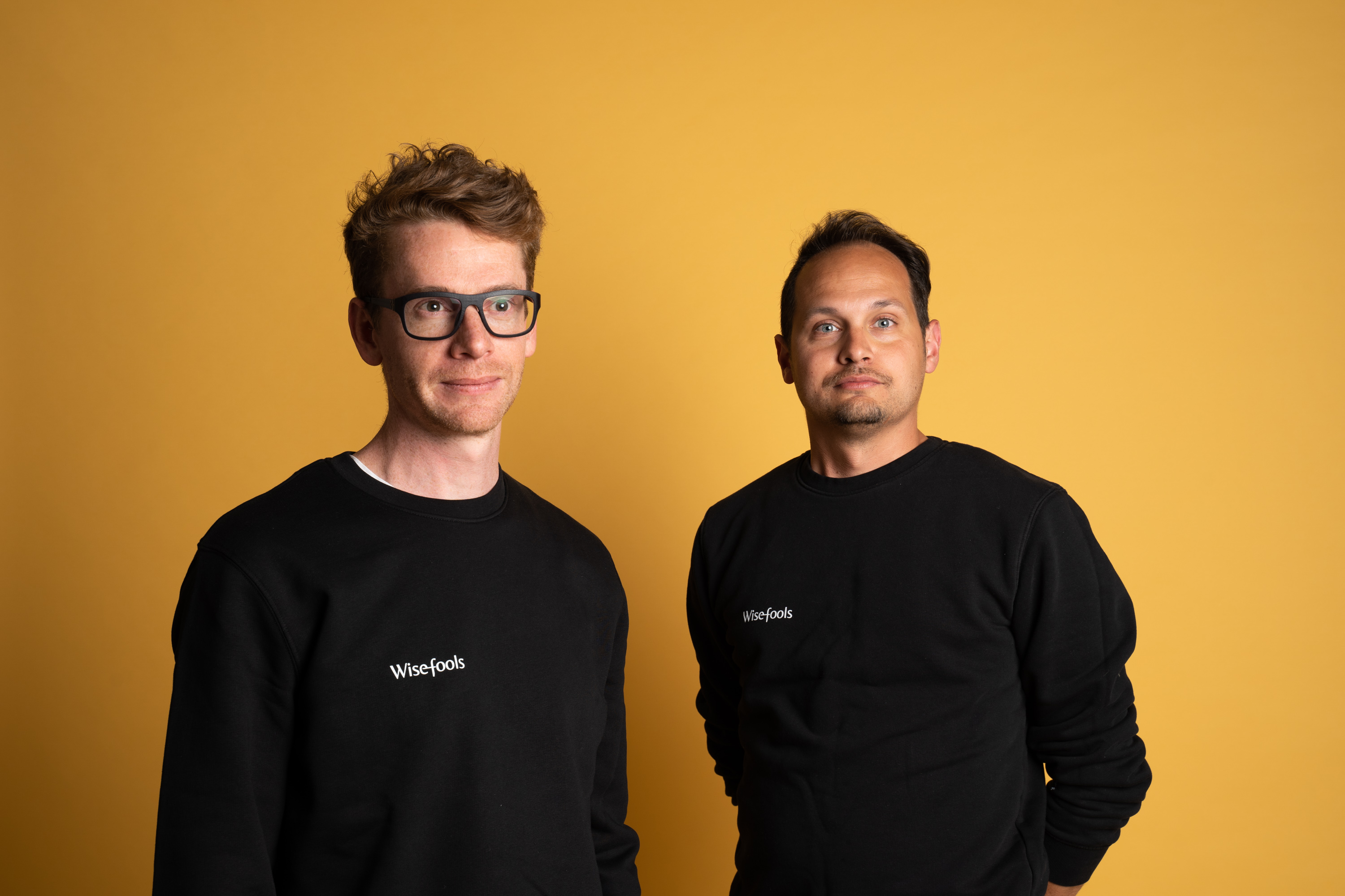 Dries en Pieter, oprichters van Wisefools